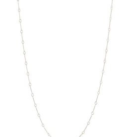 Lisbeth Cara Sterling Silver Bar Chain Necklace  - 20"