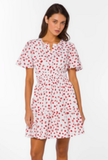 Velvet Heart Stila 100% Cotton Poplin Dress in Strawberry Print