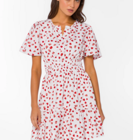 Velvet Heart Stila Cotton Poplin Strawberry Print Dress