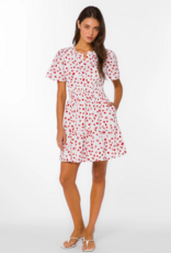 Velvet Heart Stila 100% Cotton Poplin Dress in Strawberry Print