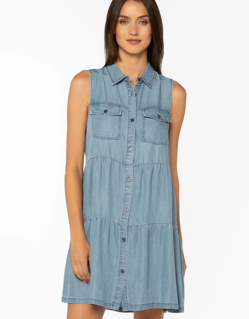 Velvet Heart Collette Sleeveless Blue Indigo Dress