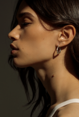 Lisbeth Ganna Sterling Silver Hexagon Hoop