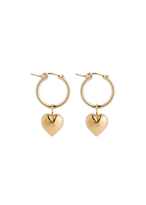 Lisbeth Lucia Heart Hoop - 14K Gold Filled