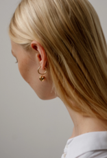 Lisbeth Lucia Heart Hoop - 14K Gold Filled