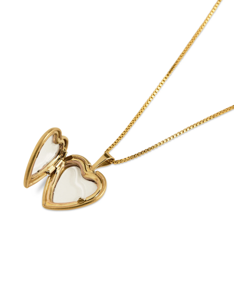 Lisbeth Classic Heart Locket - Gold Filled