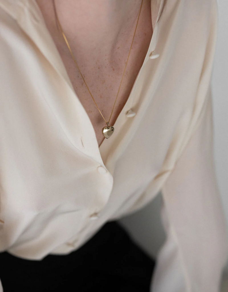 Lisbeth Classic Heart Locket - Gold Filled
