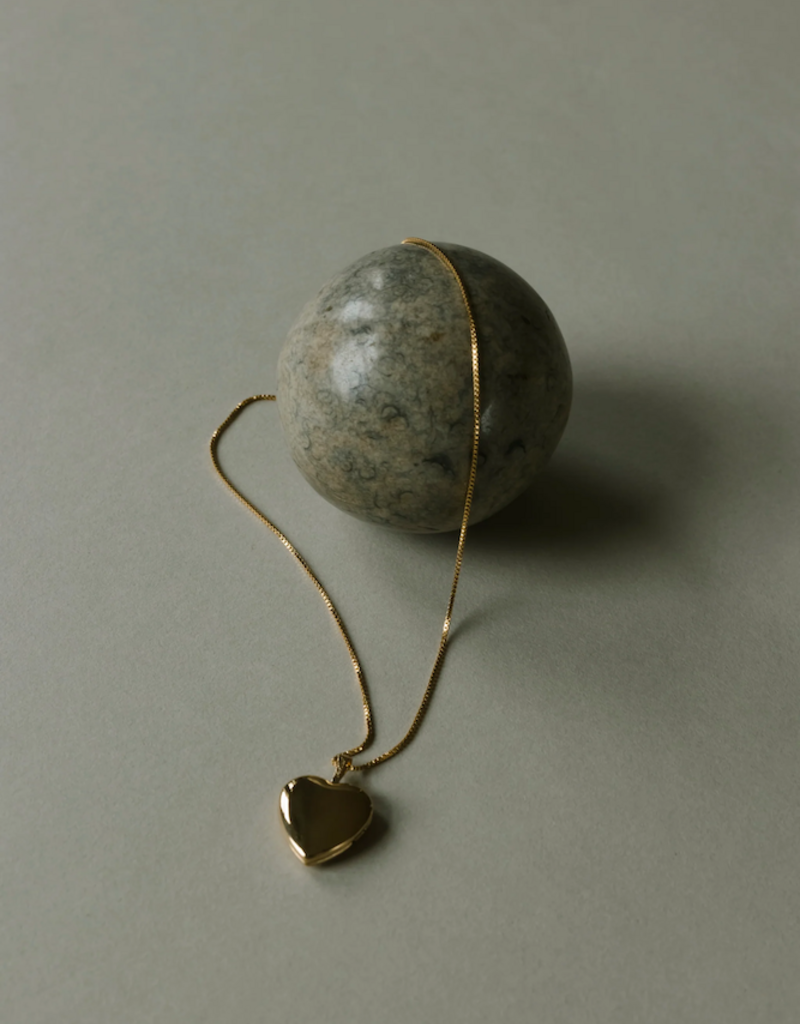 Lisbeth Classic Heart Locket - Gold Filled