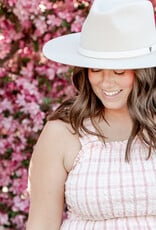B.Young Genya 100% Cotton Dress in Pink Check