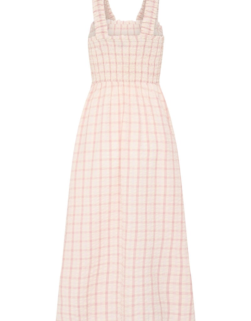 B.Young Genya 100% Cotton Dress in Pink Check