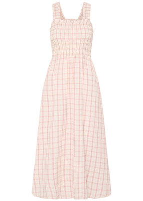B.Young Genya Cotton Dress in Pink Check