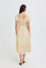 B.Young Heloise Convertible Shoulder Dress in Yellow Floral
