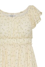 B.Young Heloise Convertible Shoulder Dress in Yellow Floral