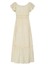 B.Young Heloise Convertible Shoulder Dress in Yellow Floral