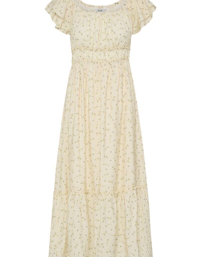 B.Young Heloise Convertible Shoulder Dress in Yellow Floral