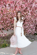 Molly Bracken Woven Belt in Camel
