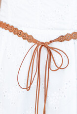 Molly Bracken Woven Belt in Camel