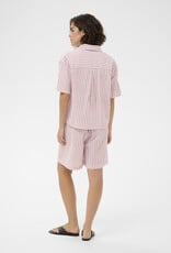 Kaffe Lara 100% Cotton Button Up Shirt in Ballerina Chalk Stripe