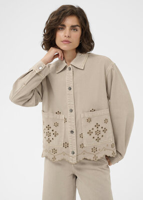 Kaffe Mimi Embroidered Cotton Jacket