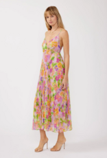 LoveStitch Mystic Bloom Pleated Maxi Dress