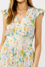 LoveStitch Morning Meadow 100% Cotton Maxi Dress in Mixed Floral