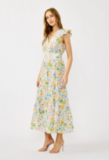 LoveStitch Morning Meadow 100% Cotton Maxi Dress in Mixed Floral