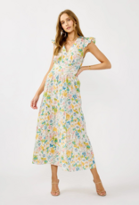 LoveStitch Morning Meadow 100% Cotton Maxi Dress in Mixed Floral