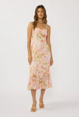 LoveStitch Songbird Pleated Skirt Midi Dress