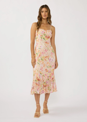 LoveStitch Songbird Pleated Midi Dress