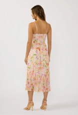 LoveStitch Songbird Pleated Skirt Midi Dress