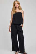 Gentle Fawn Elsie 100% Cotton Eyelet Tank in Black