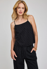 Gentle Fawn Elsie 100% Cotton Eyelet Tank in Black