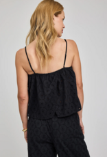 Gentle Fawn Elsie 100% Cotton Eyelet Tank in Black
