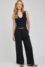 Gentle Fawn Martina 100% Cotton Eyelet Pant in Black