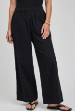 Gentle Fawn Martina 100% Cotton Eyelet Pant in Black