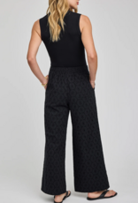 Gentle Fawn Martina 100% Cotton Eyelet Pant in Black
