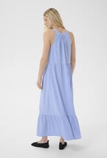 Part Two Theona High Neck Tiered Maxi Dress in Brunerra Blue