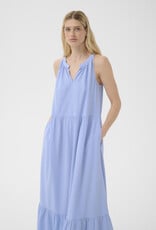 Part Two Theona High Neck Tiered Maxi Dress in Brunerra Blue