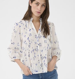 Part Two Brith Organic Cotton Pintuck Detail Blouse