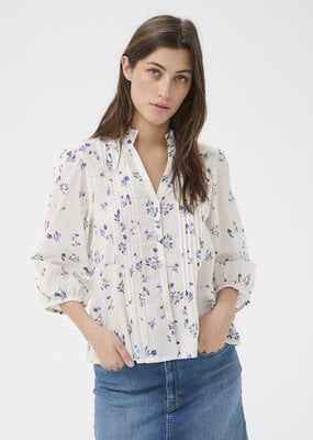 Part Two Brith Organic Cotton Pintuck Detail Blouse