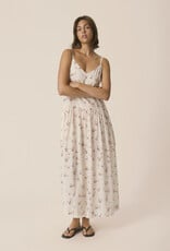 Part Two Brunda 100% Organic Cotton Dress in Peach Blossom Bouquet Print