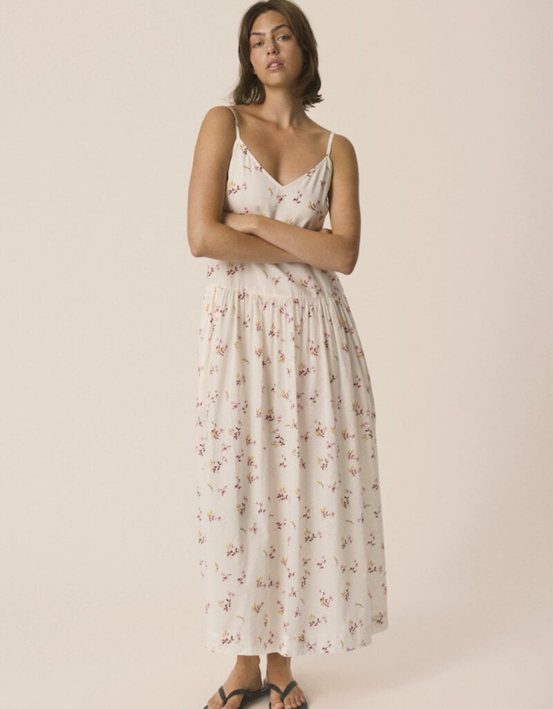Part Two Brunda 100% Organic Cotton Dress in Peach Blossom Bouquet Print