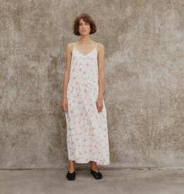 Part Two Brunda Organic Cotton Dress in Peach Blossom Bouquet Print