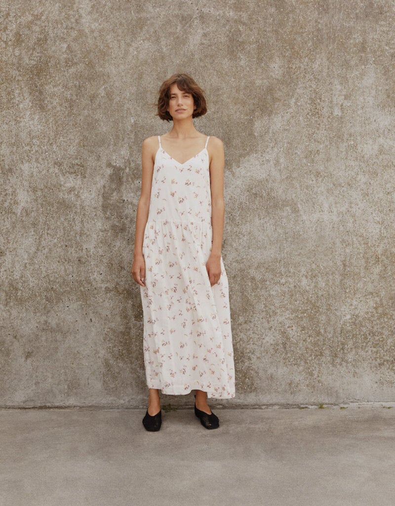 Part Two Brunda 100% Organic Cotton Dress in Peach Blossom Bouquet Print