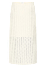 B.Young Sys Knitted Semi-Sheer Midi  Skirt in Birch