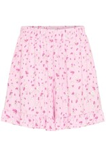 ICHI Vera Printed Shorts in Pink Lady Floral