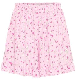 ICHI Vera Printed Shorts in Pink Lady Floral