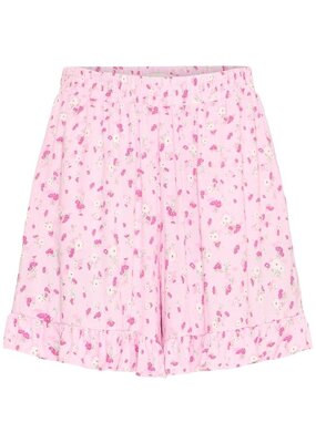 ICHI Vera Printed Shorts in Pink Lady Floral