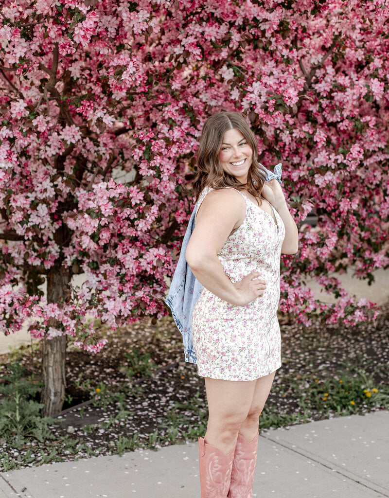Saltwater Luxe Enya Mini Dress in Salt Floral