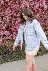 Kaffe Babena Long Sleeve Embroidered Denim Jacket