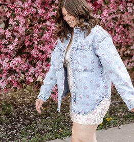 Kaffe Babena Embroidered Denim Jacket *Only One Left - Size 14*